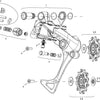 Sram achterderailleur rival 1 rear derail. rival 1 11-sp.,alu