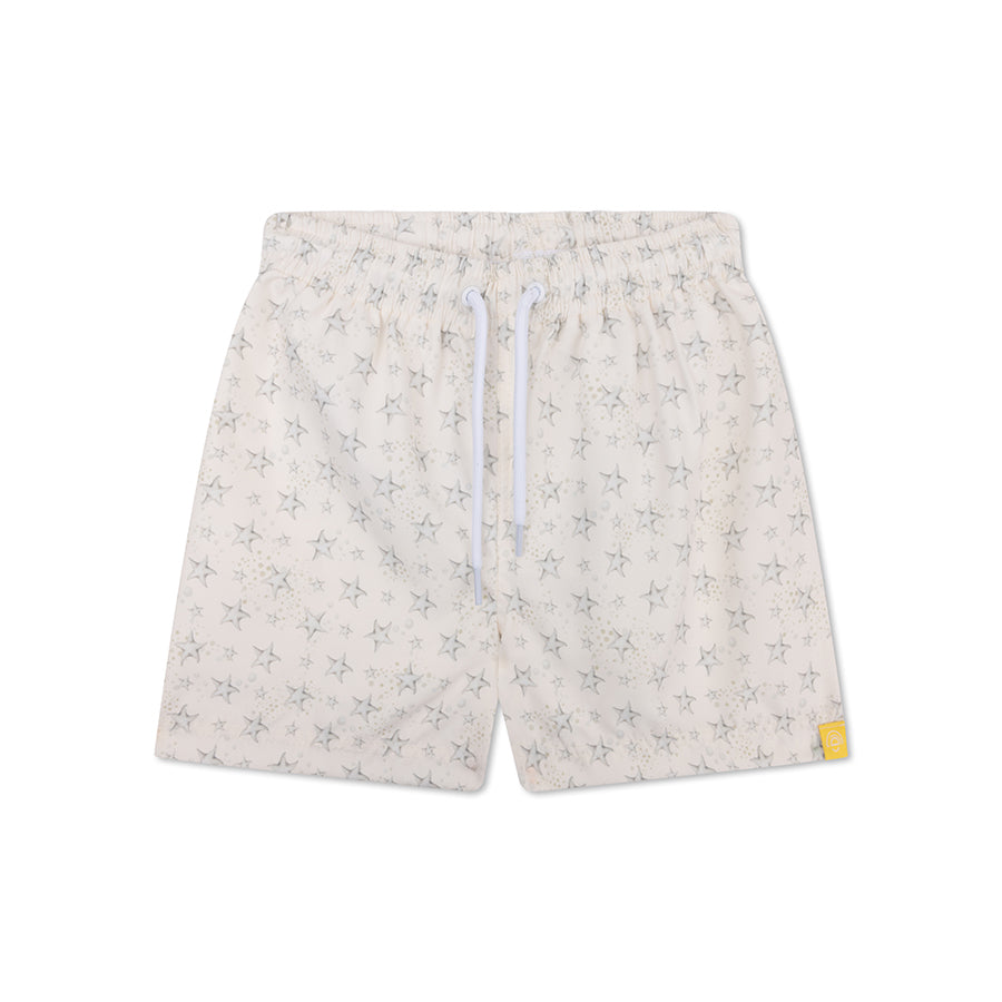 Stars | Trunks de natation UV blanc