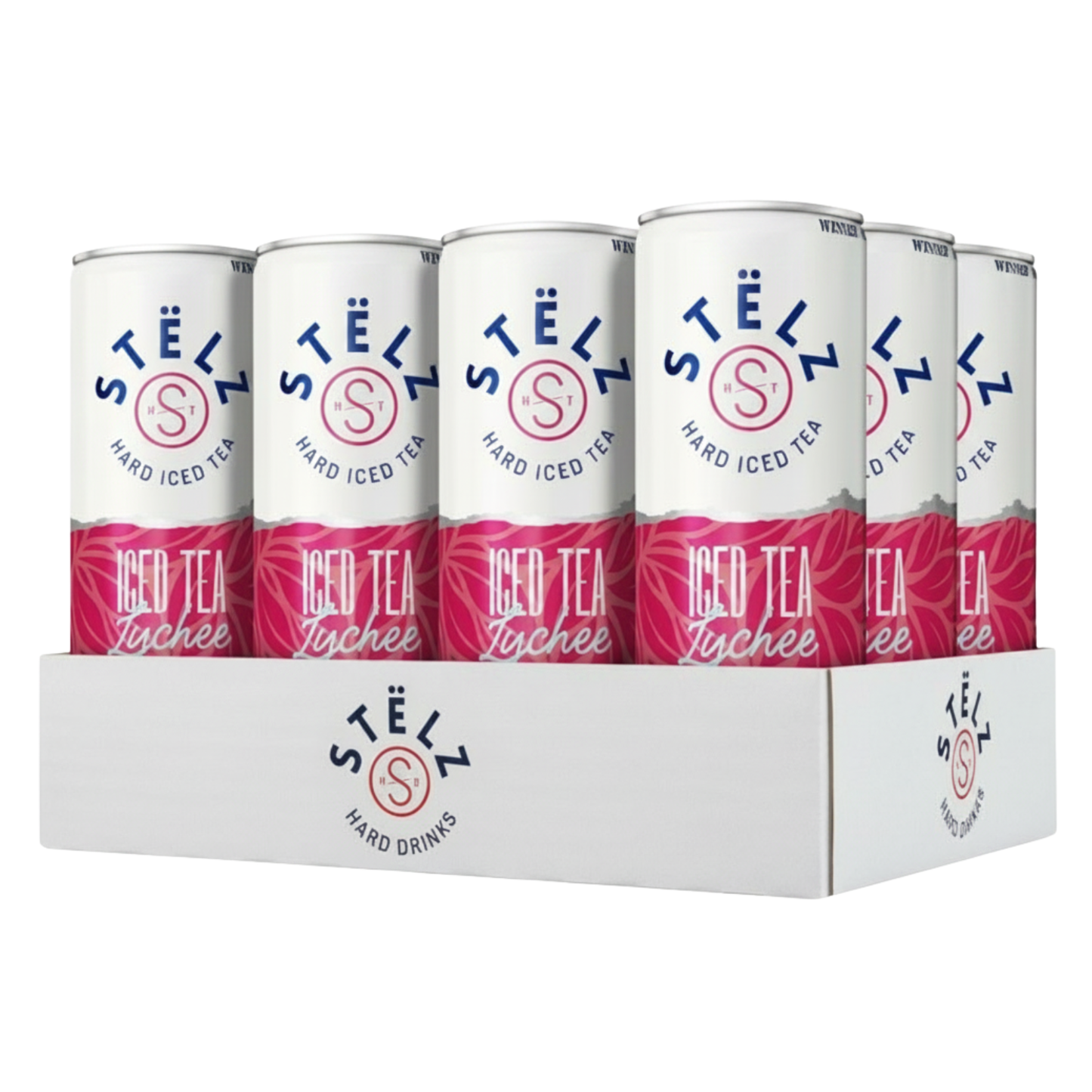 Boîte de thé glacé dur Stelz litchi (12x25 cl)