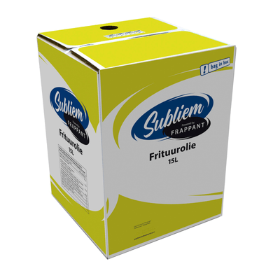 Huile de friture sublime en sachet en carton (15 litres)
