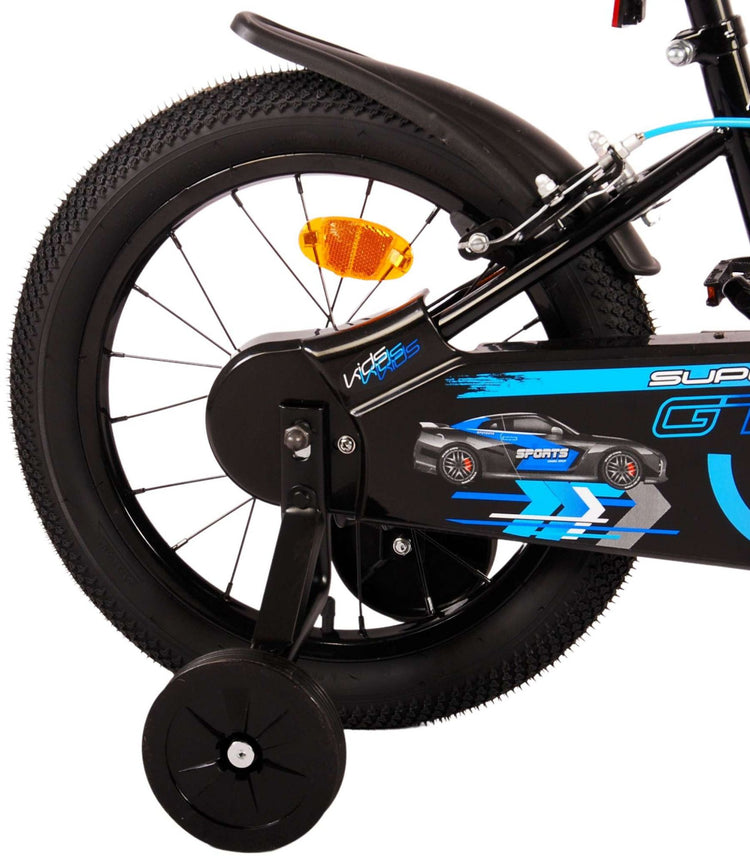 Volare Super GT Children's Bicycle - Boys - 16 pouces - Bleu - deux freins à main