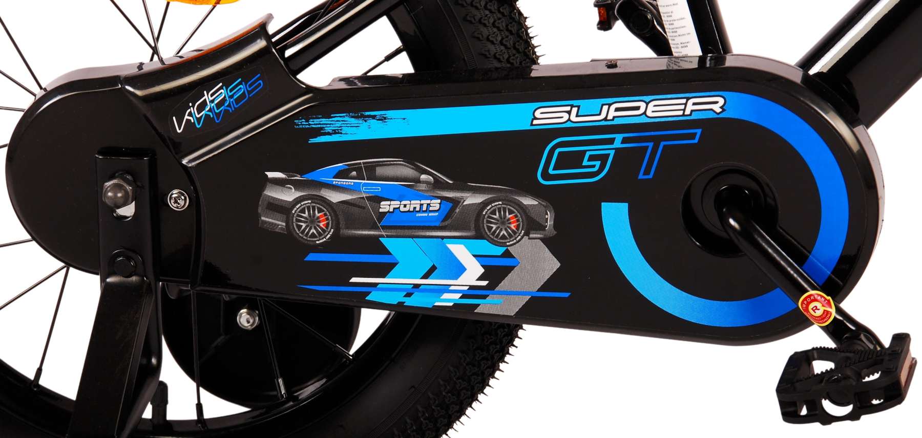 Volare Super GT Children's Bicycle - Boys - 16 pouces - Bleu - deux freins à main