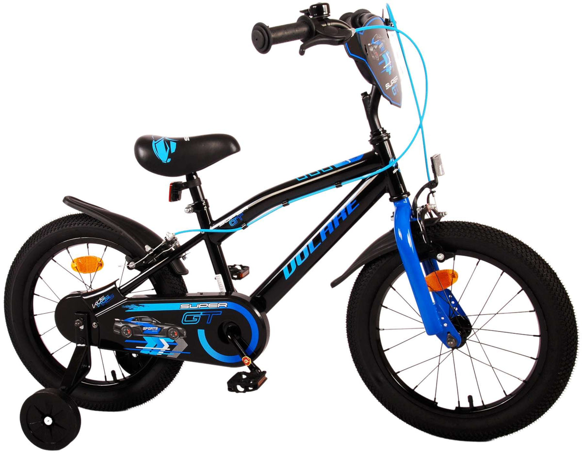 Volare Super GT Children's Bicycle - Boys - 16 pouces - Bleu - deux freins à main