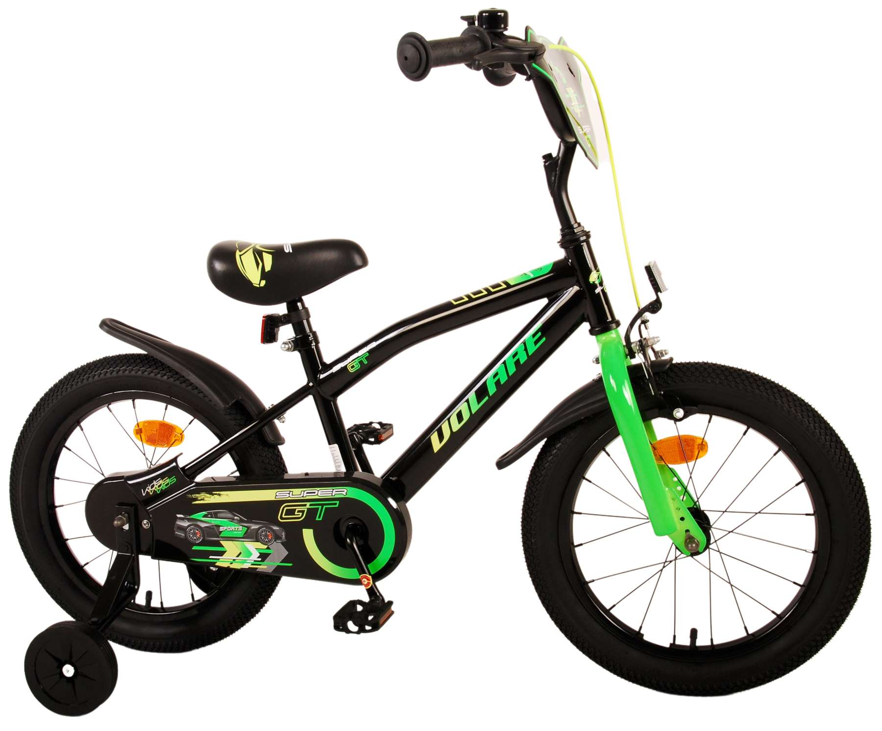 Volare Super GT Children's Bike - Boys - 16 pouces - vert