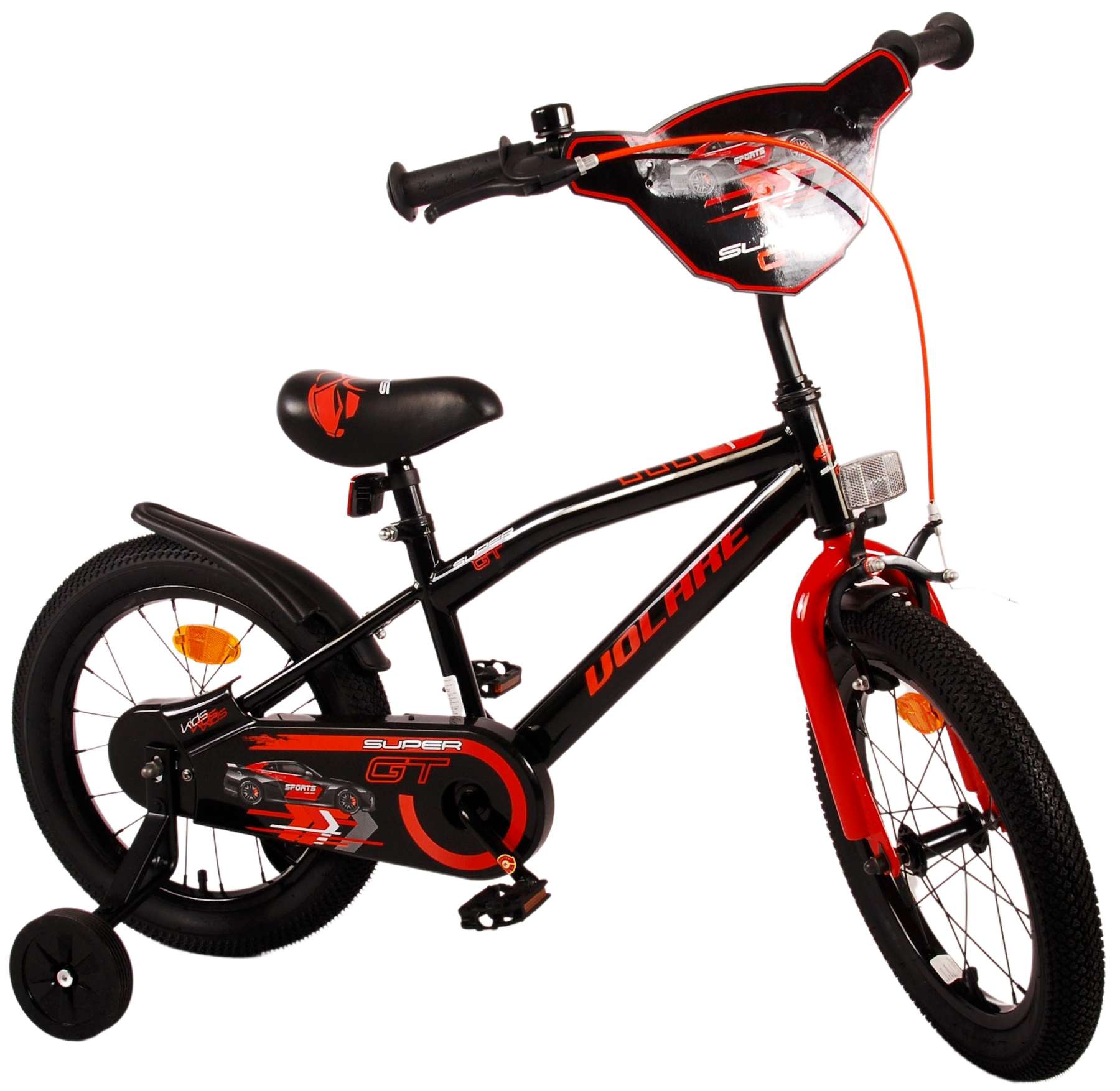 Volare Super GT Children's Bike - Boys - 16 pouces - rouge