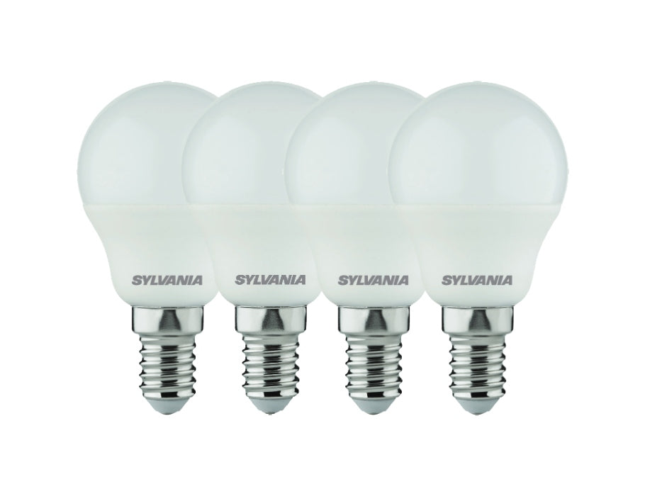 Lampe à LED de Sylvania - E14 - 470 LM - Bullet - Mat - 4 pièces