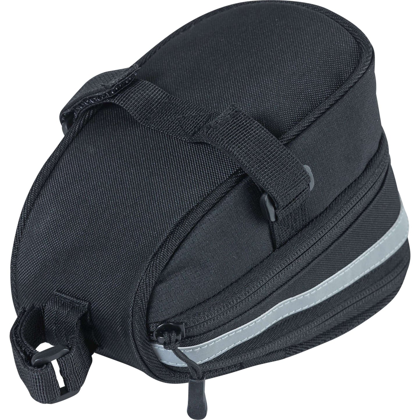Basil Mada Saddlebag - Compact, noir, 1L, Velcro, accessoire vélo