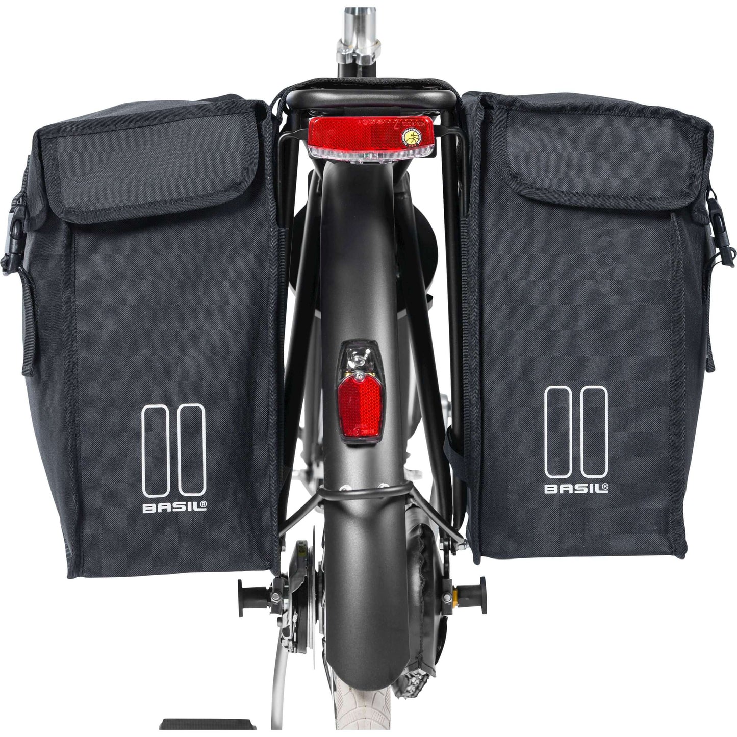 Basil Mara XXL sacoche double pour vélo - 47L - Femmes Hommes - City City - Noir