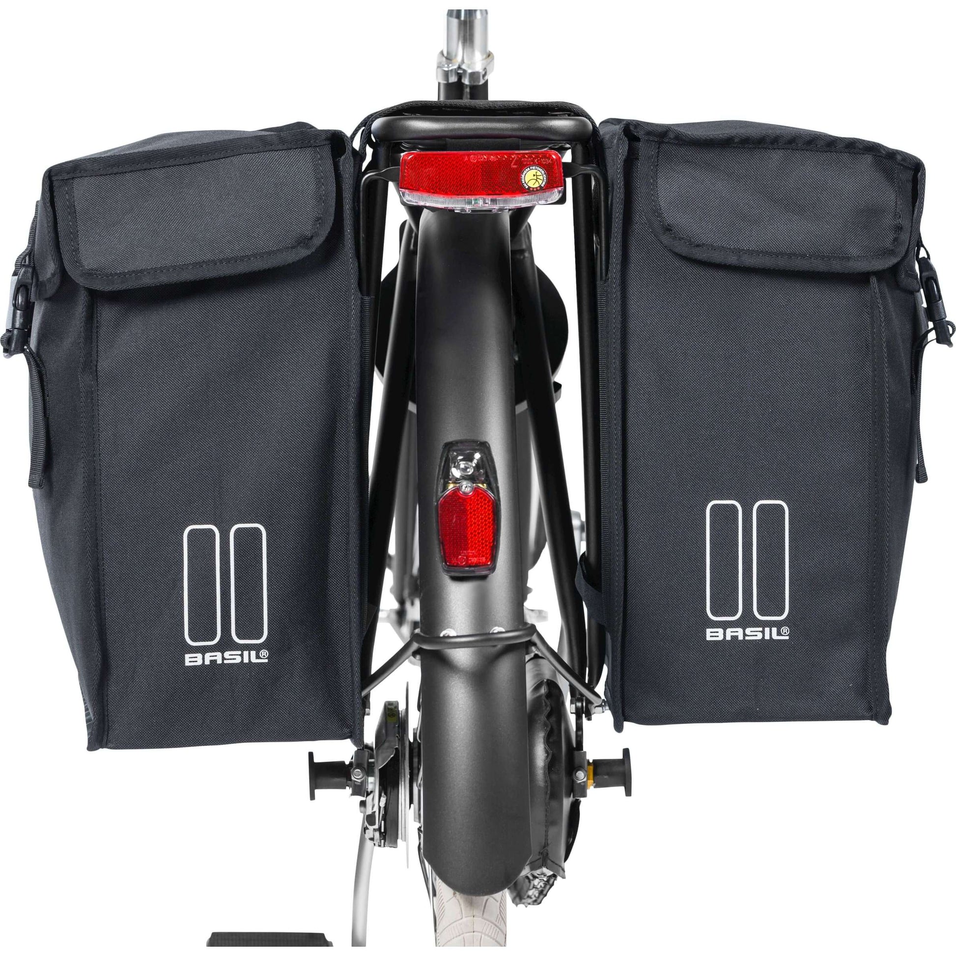 Basil Mara XXL sacoche double pour vélo - 47L - Femmes Hommes - City City - Noir