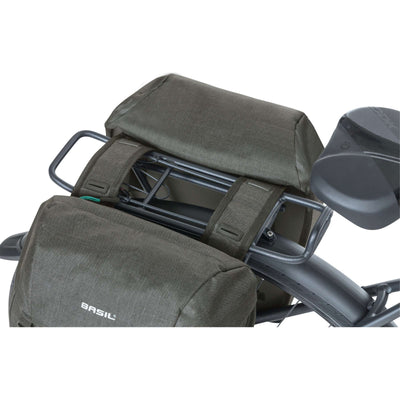 Basildiscovery365D sacoche double pour vélo noir melee
