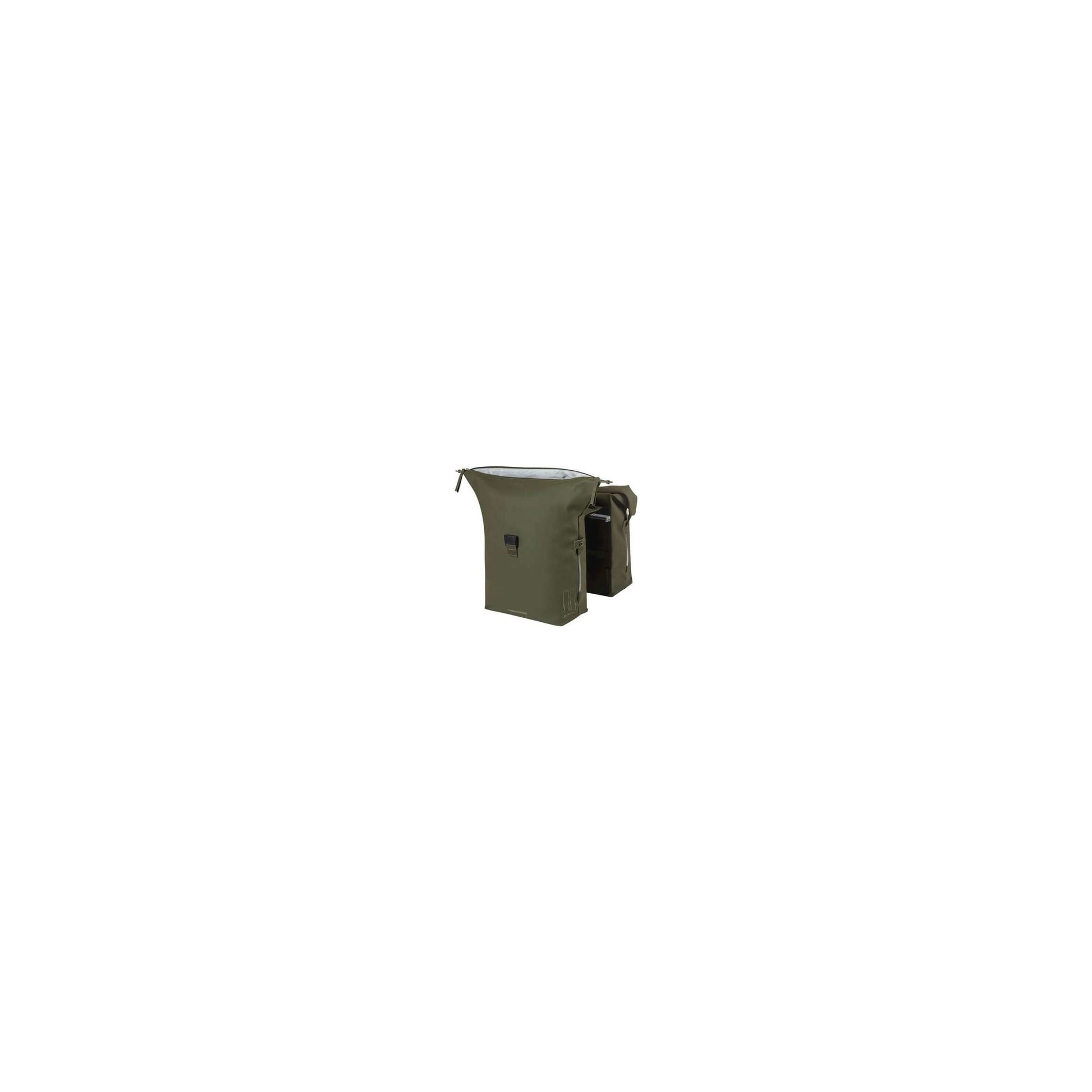 Basil Double Bag Soho Nordlicht Mik 41L Mossgroen