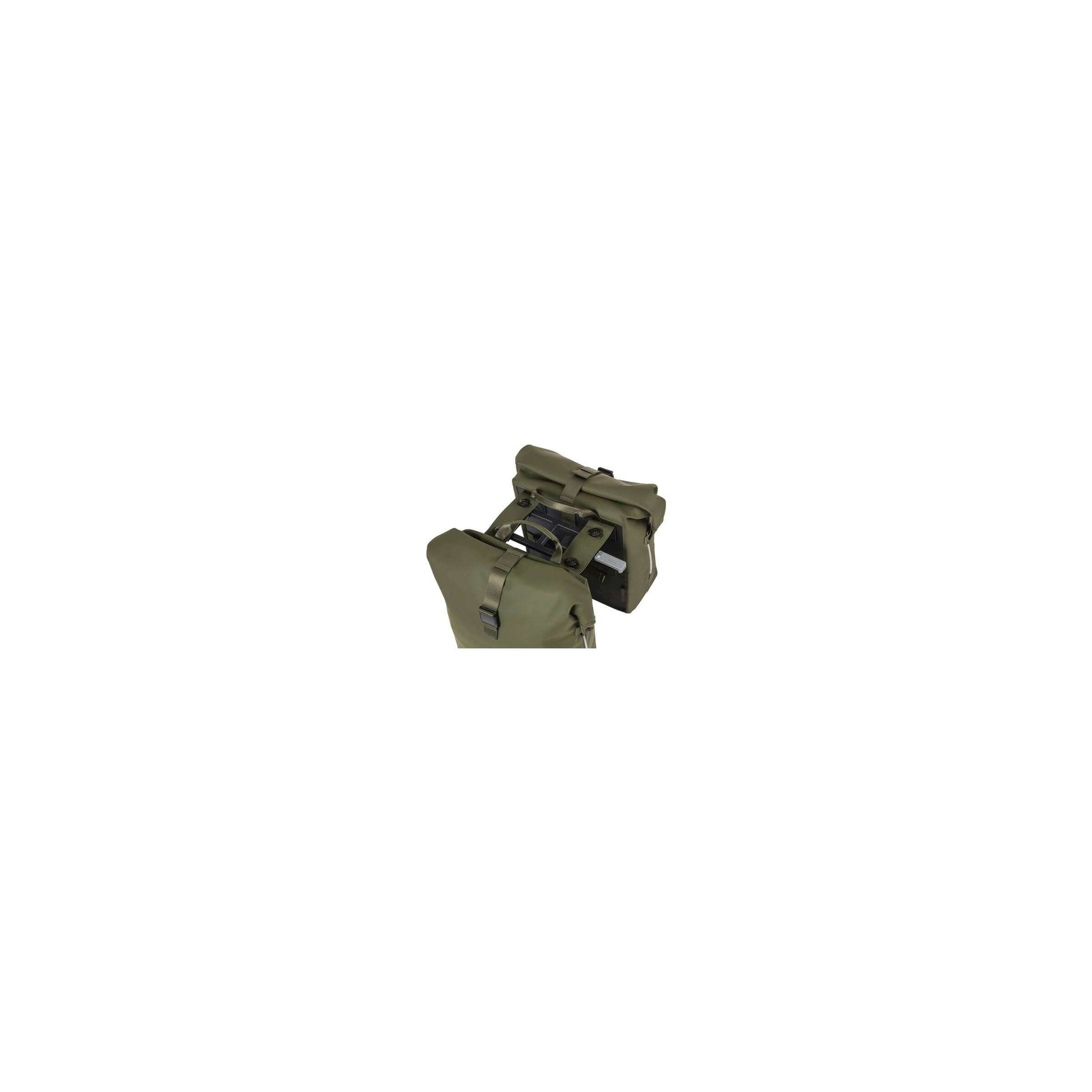 Basil Double Bag Soho Nordlicht Mik 41L Mossgroen