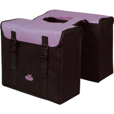 Greenlands Double bag, noir-violet. taille 38x34x13cm. capacité 35L