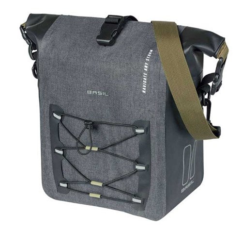 Basil Navigator Storm Fietstas M - Sac à vélo sportif et fonctionnel - imperméable - noir