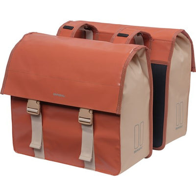 Basil Urban Load Double Bicycle Sac, rouge, imperméable, 48-53L