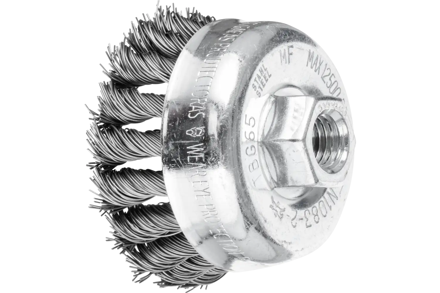 Pferd brosse coupelle acier 65mm m14 0,5 pos