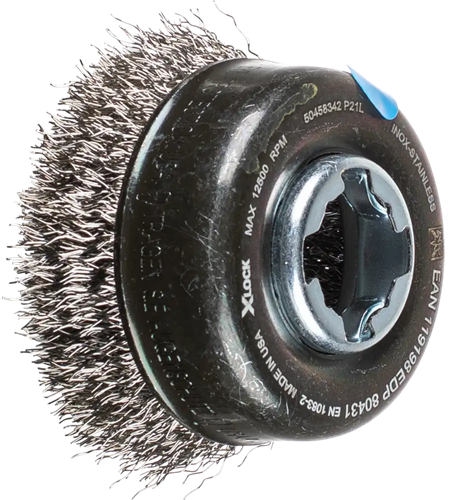 Brosse coupelle Pferd acier inoxydable 60mm 0,30 x-lock pos