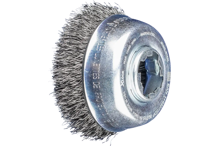Pferd brosse coupelle acier 75mm 0,30 x-lock pos