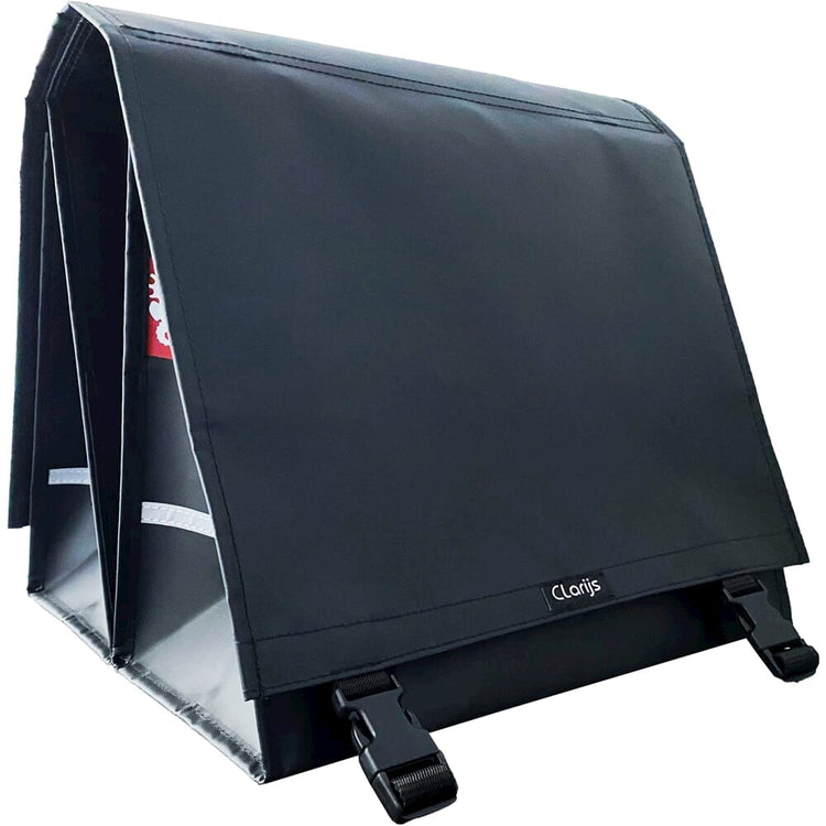 Sacoche de vélo Clarijs double l PVC 40l avec découpe noir mat