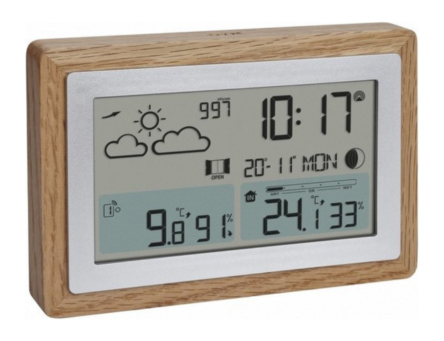 TFA Weerstation - Wireless - Cadre de chêne