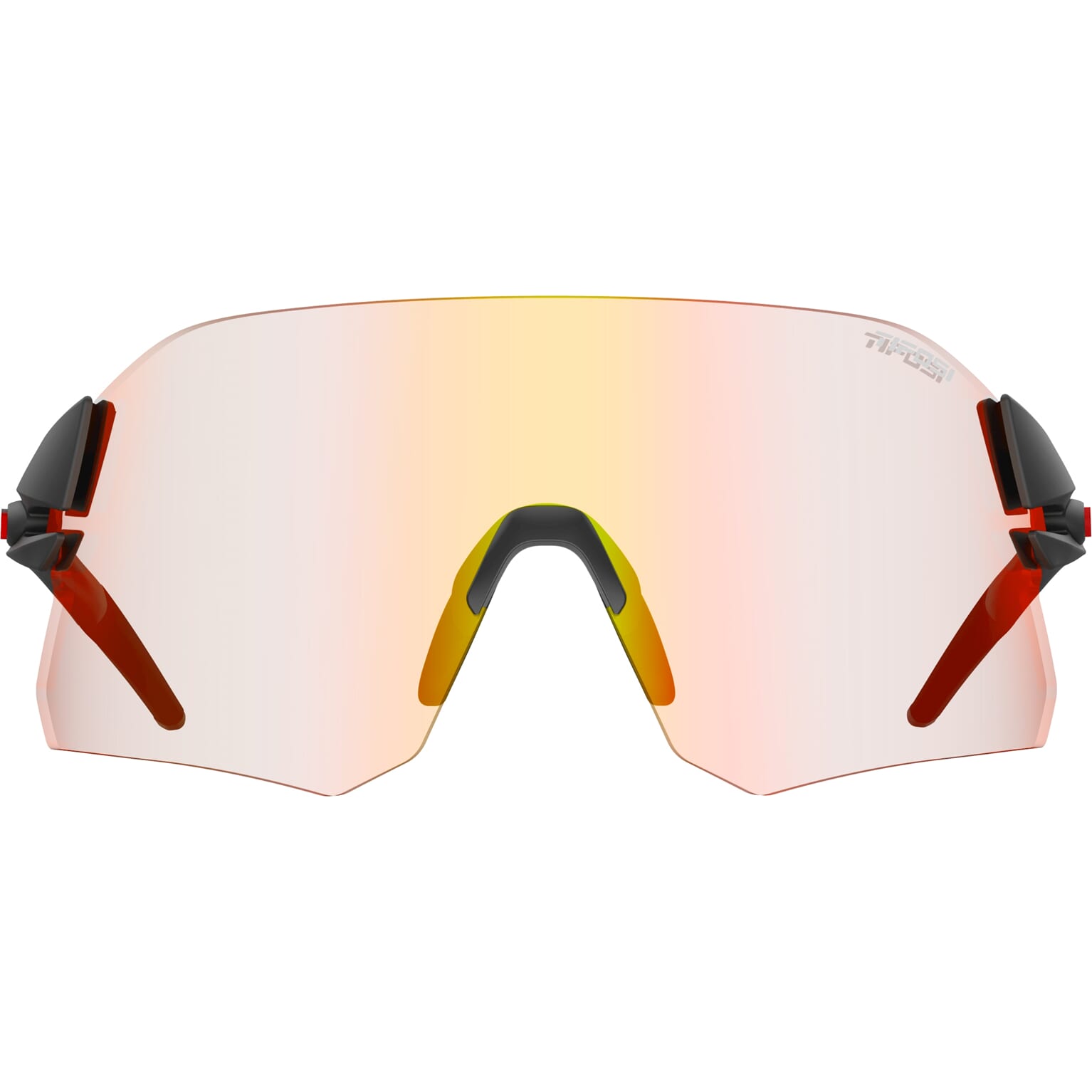 Tifosi Lunettes de rail Black Clarion Red Phototec (L XL)