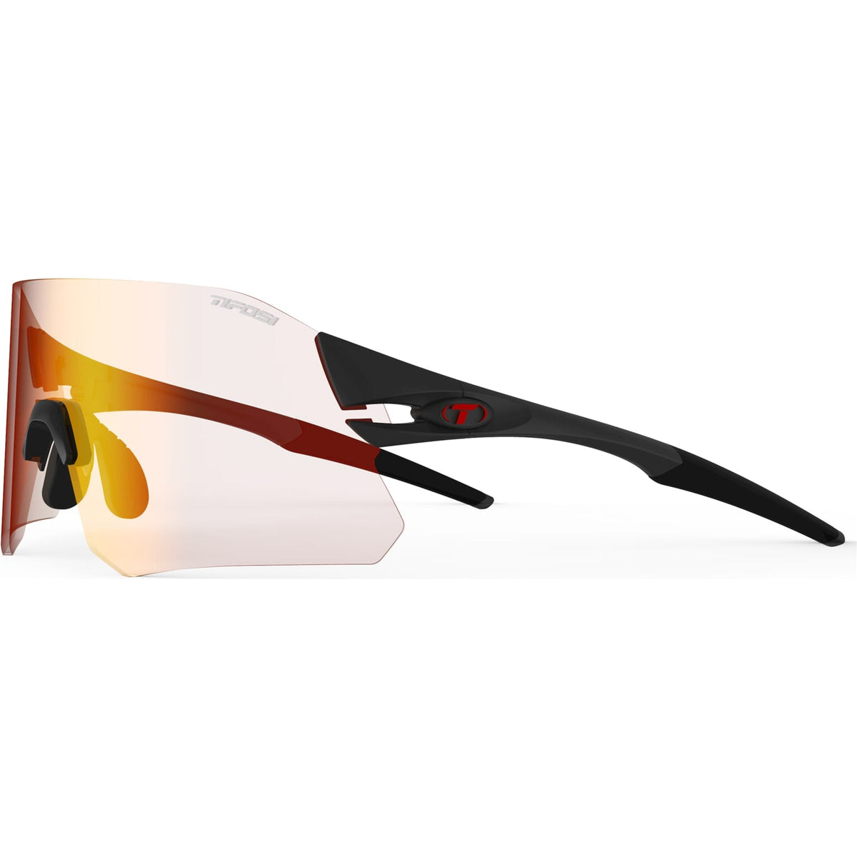 Tifosi Lunettes de rail Black Clarion Red Phototec (L XL)