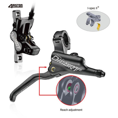 Tektro HD-M745 Disc hydraulique Frein de disque LH 1800 mm noir