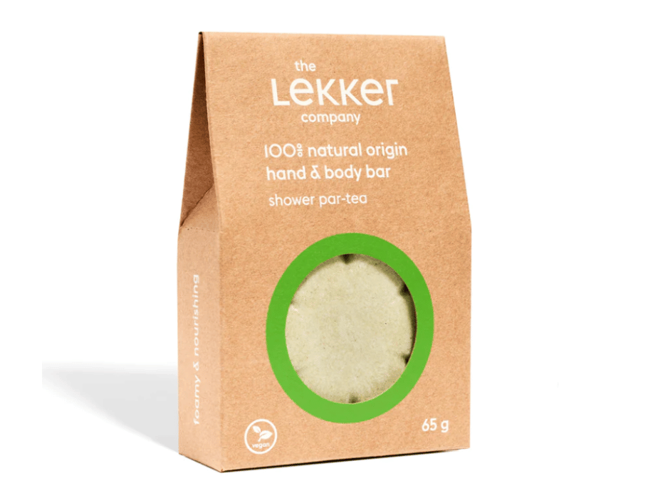 The Lekker Company Natural Hand Body Bar Bar Shower partea
