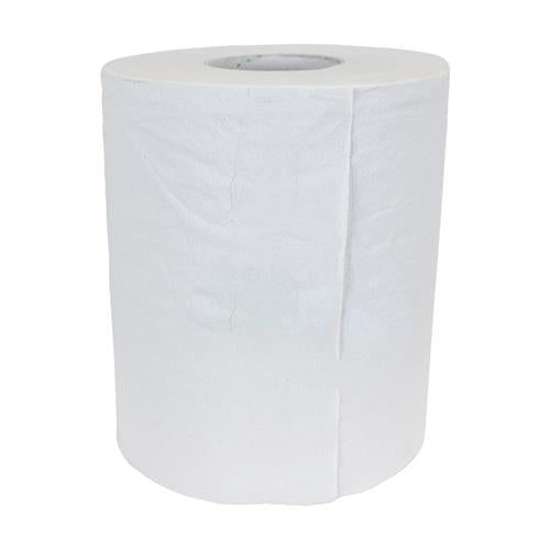 Papier de nettoyage l=20 cm l=140 m rouleau pp blanc 2 couches (6) | 6 pièces