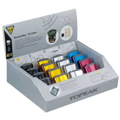 Topeak Rescue Box - boîte de présentation de comptoir (16 pièces)
