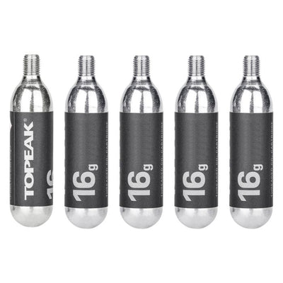 Cartouche co2 Topeak 16g menacée (5 pièces)