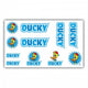 Les transferts de vélos pour enfants sont Ducky Blue 14x20cm
