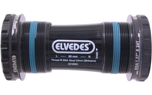 Boîtier de pédalier Elvedes Hollowtech Shimano Race 24Mm Black