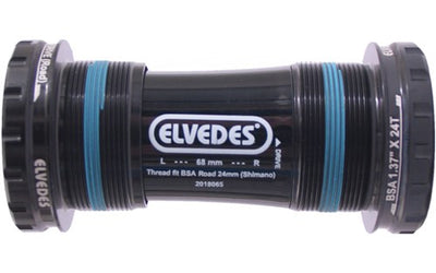 Boîtier de pédalier Elvedes Hollowtech Shimano Race 24Mm Black