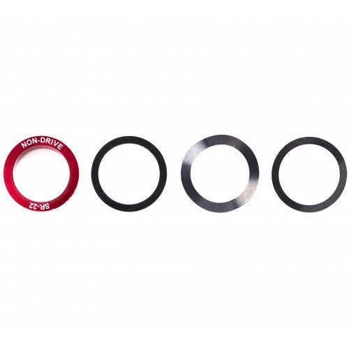 Kit de réduction Elvedes - adaptateur de pédalier de 24 mm à 22 mm GXP (4 pièces)