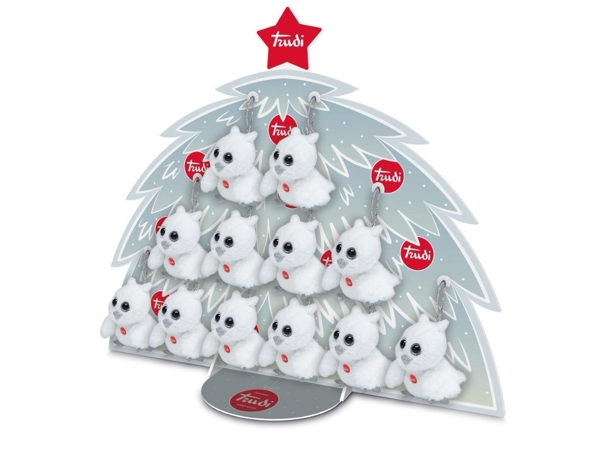 Trudi sc hibou présentoir blanc : 12 pcs (rempli) (19533)