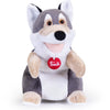 Loup marionnette Trudi : 16x25x16 cm (s-29230)