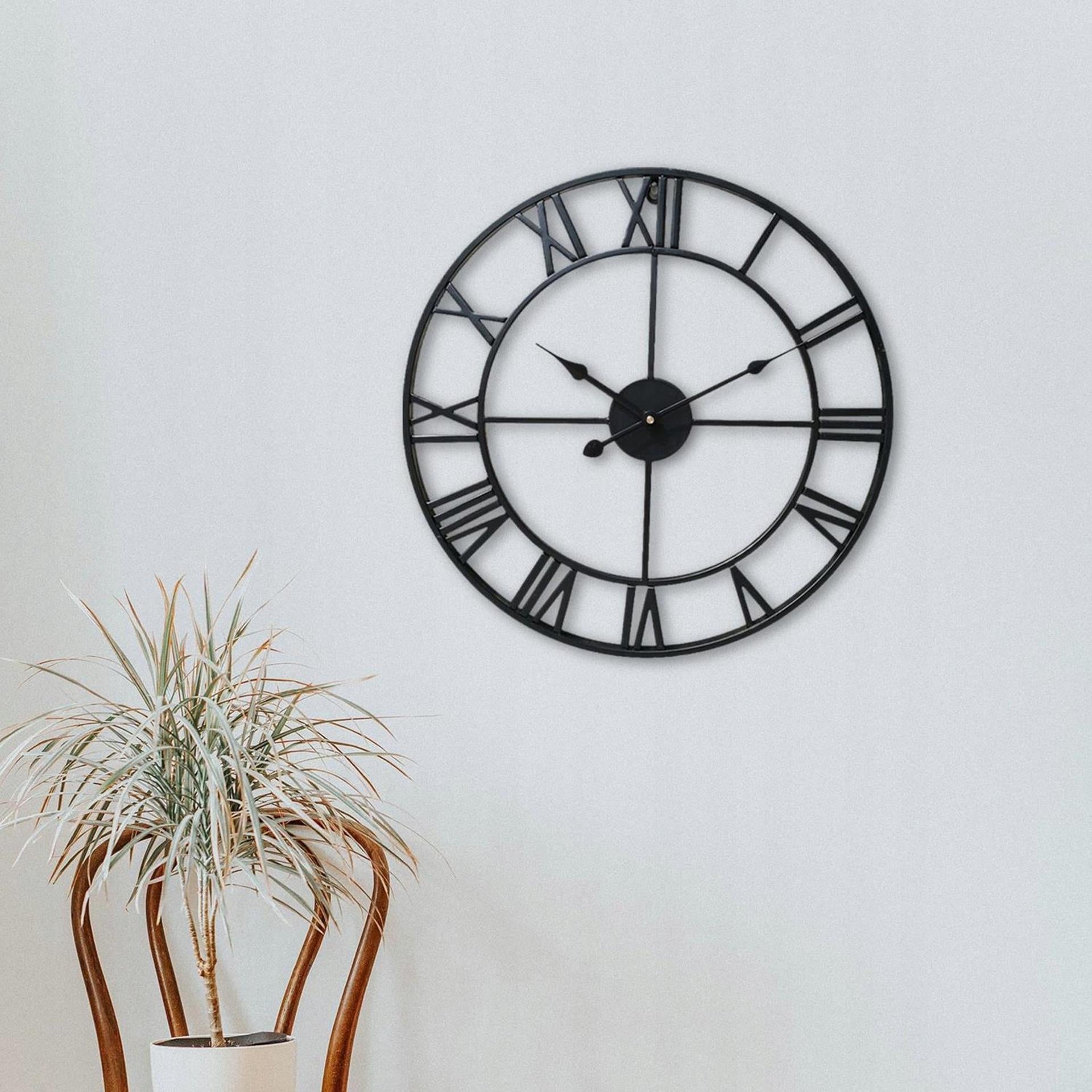 Teesa horloge murale aluminium ø60cm noir