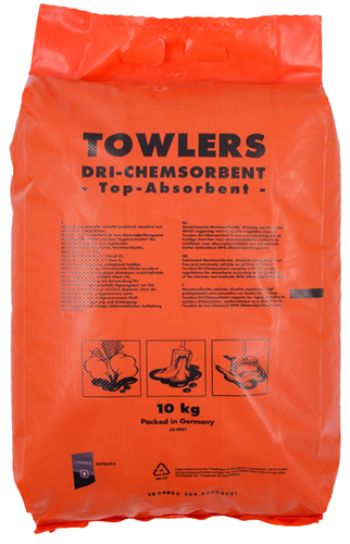 Towlers granulés d'absorption chemosorb huile-dri 10kg