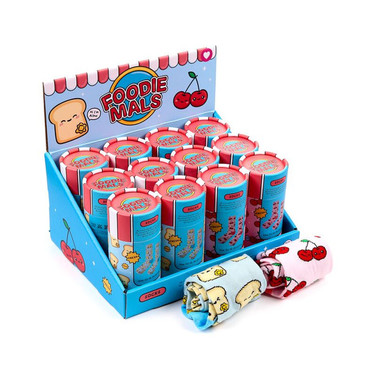 Chaussettes Foodiemals dans un tube