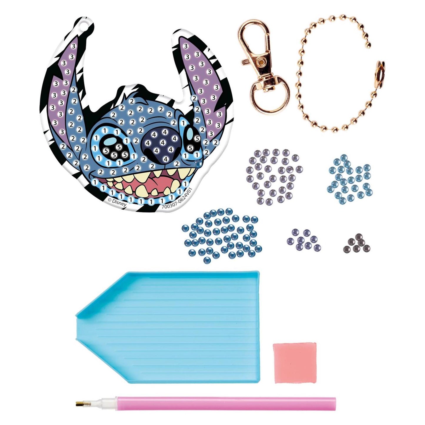 Creative Craft Group Faire votre propre diamant Paining Key Ring Stitch