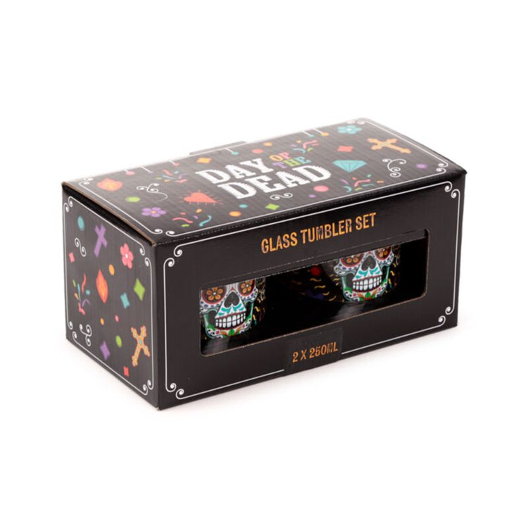 Slide de Los Muertos Set 2 verres de verres à boire 350 ml