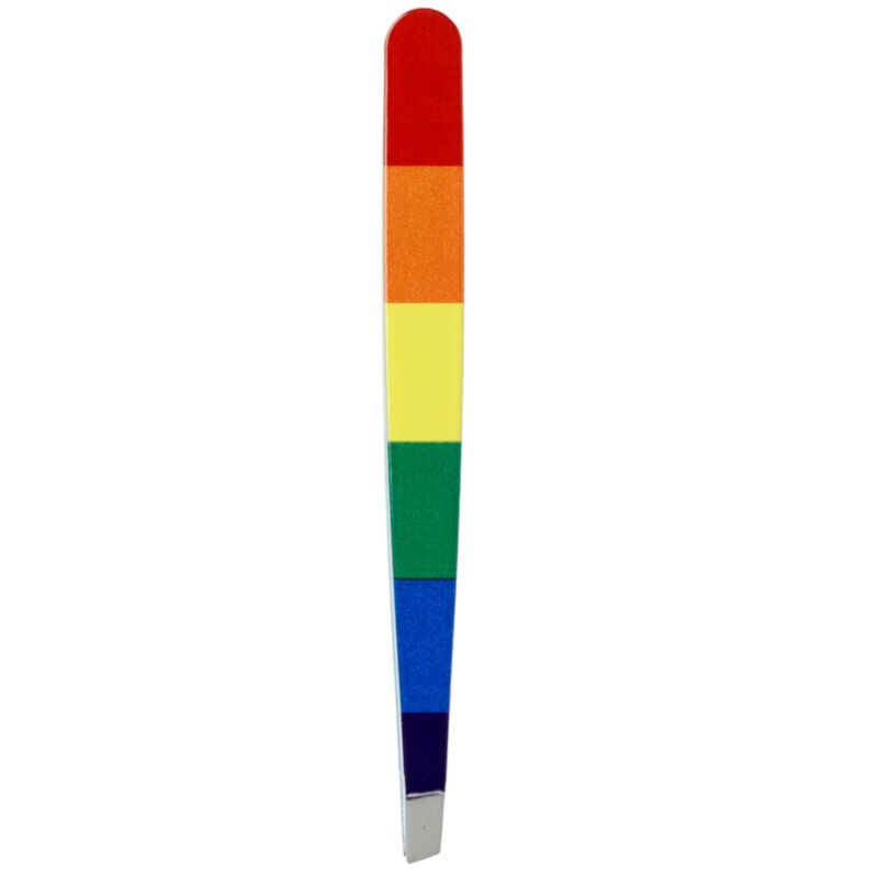 Dans des pinces arc-en-ciel