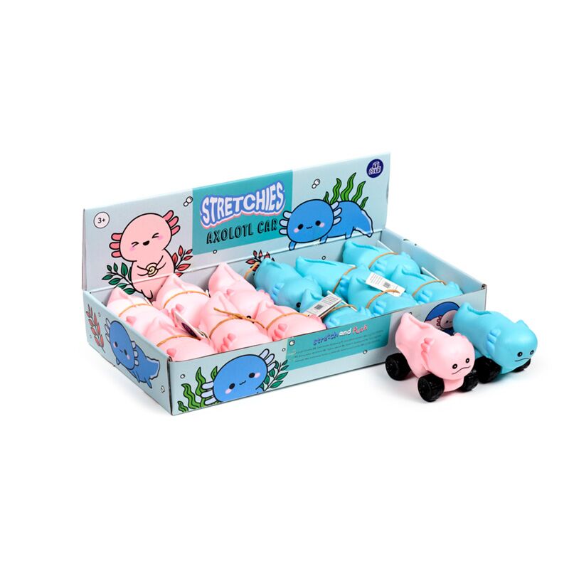 Jouet de voiture axolotl extensible Squezy
