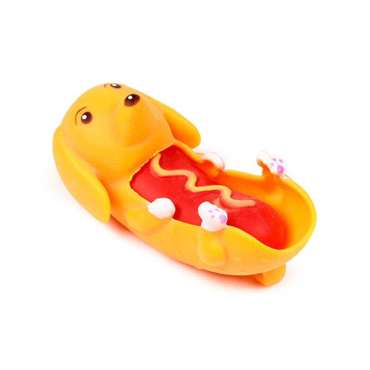 Toys extensibles pour chiens de vermers Hot Dog