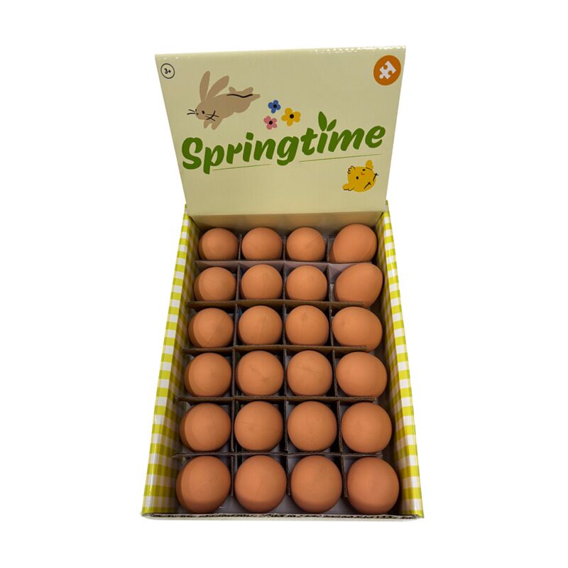 Oeuf en caoutchouc rebondissant au printemps