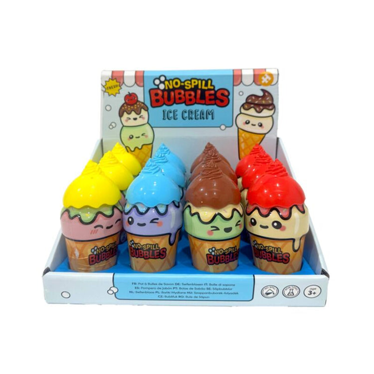 Cornet de crème glacée sans gâchis, souffleur de bulles