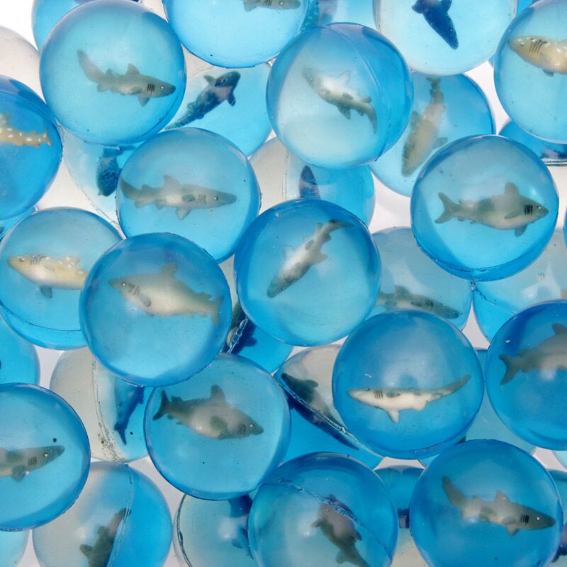 Requin 3D rebondissant balle 4 cm