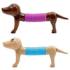 Chien veer agiter les jouets pour enfants
