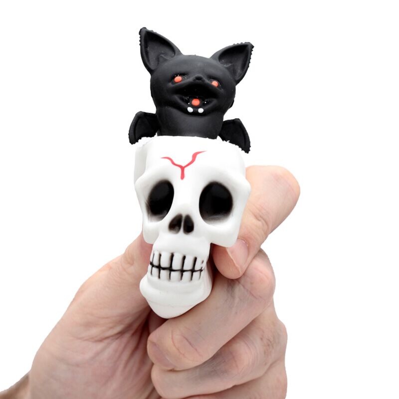 Jouet pressant de la chauve-souris crâne